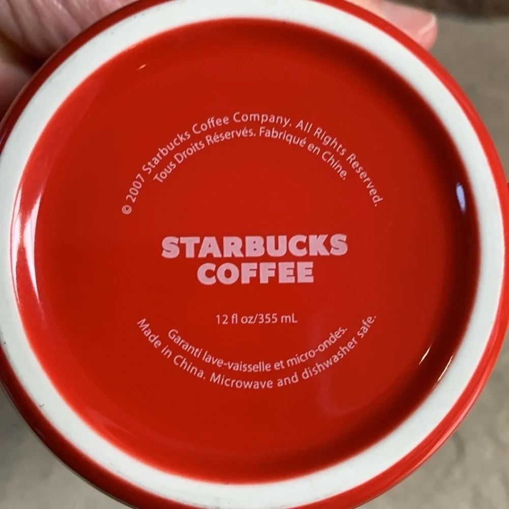 Starbucks 2007 set of 2 coffee cups